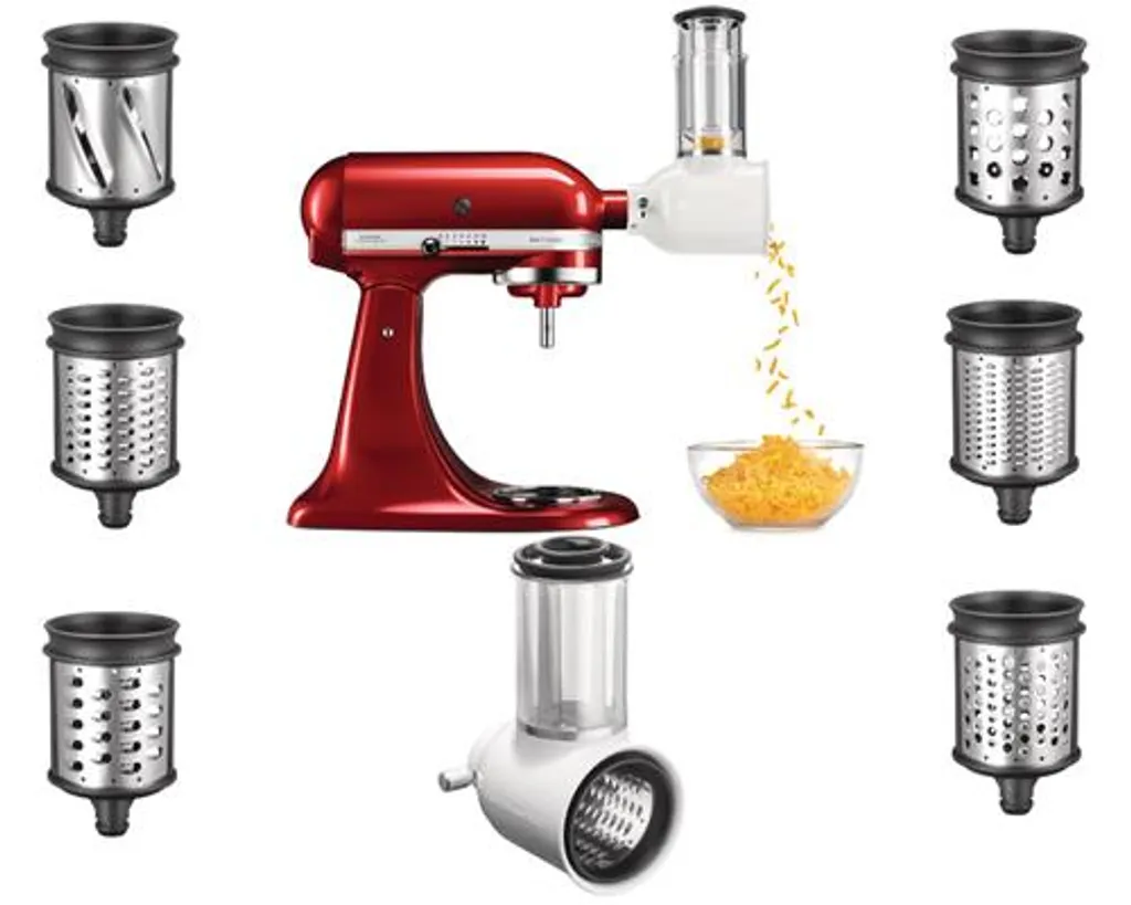 KitchenAid 5KSMVSA SET Gemüseschneider mit 6 Trommeln 5KSMEMVSC